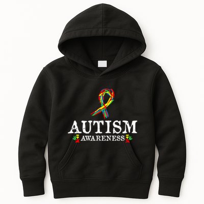 Puzzle Piece Ribbon Autism Awareness Gifts For Adults Kids Hoodie