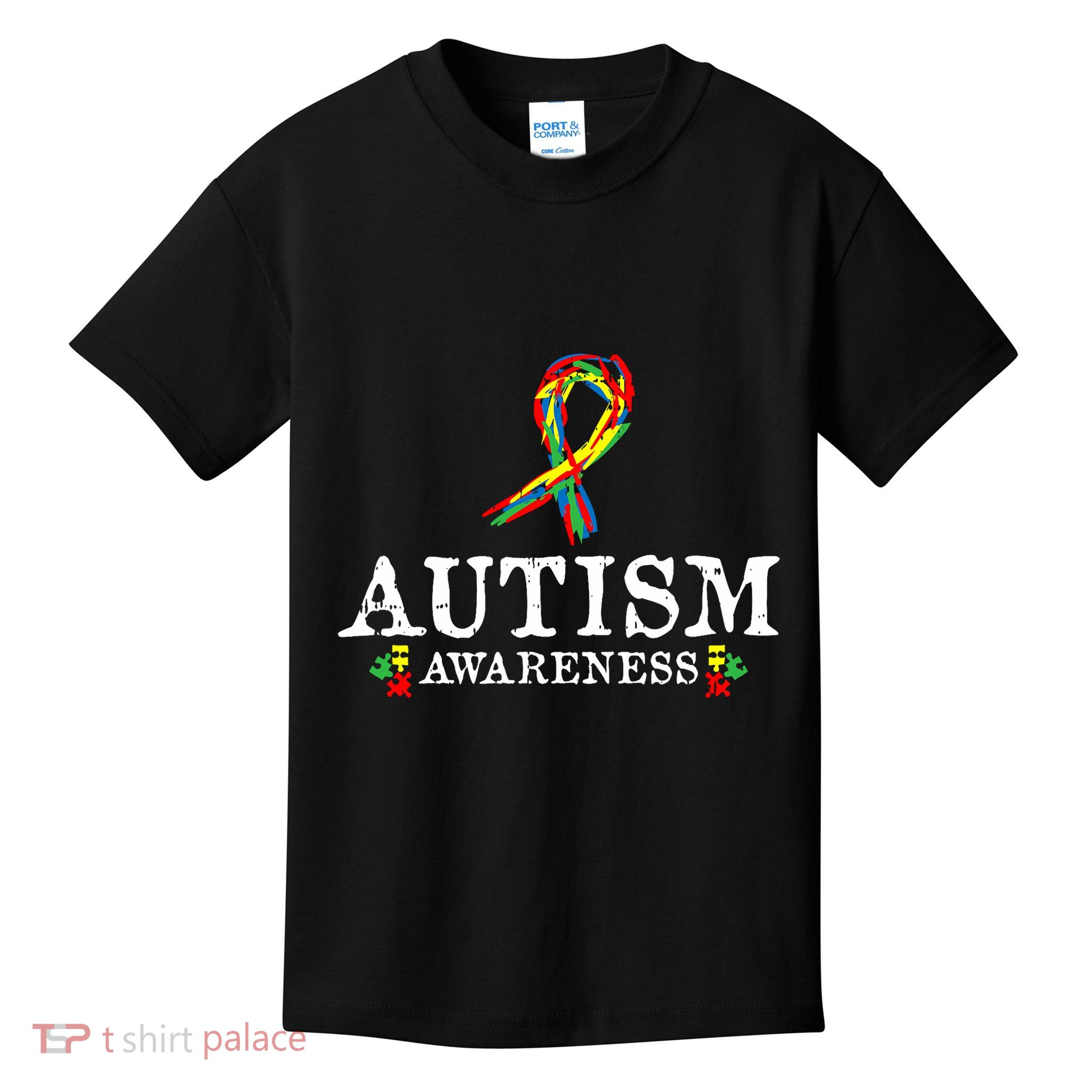 Puzzle Piece Ribbon Autism Awareness Gifts For Adults Kids T-Shirt