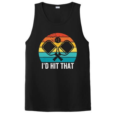 Pickleball Player retro I'd Hit That Retro Gift PosiCharge Competitor Tank