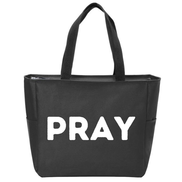 Pray Zip Tote Bag