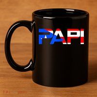 Papi Puerto Rico Flag 11oz C Handle Ceramic Mug