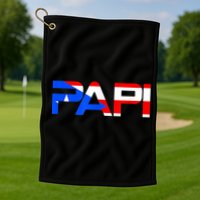 Papi Puerto Rico Flag Golf Towel