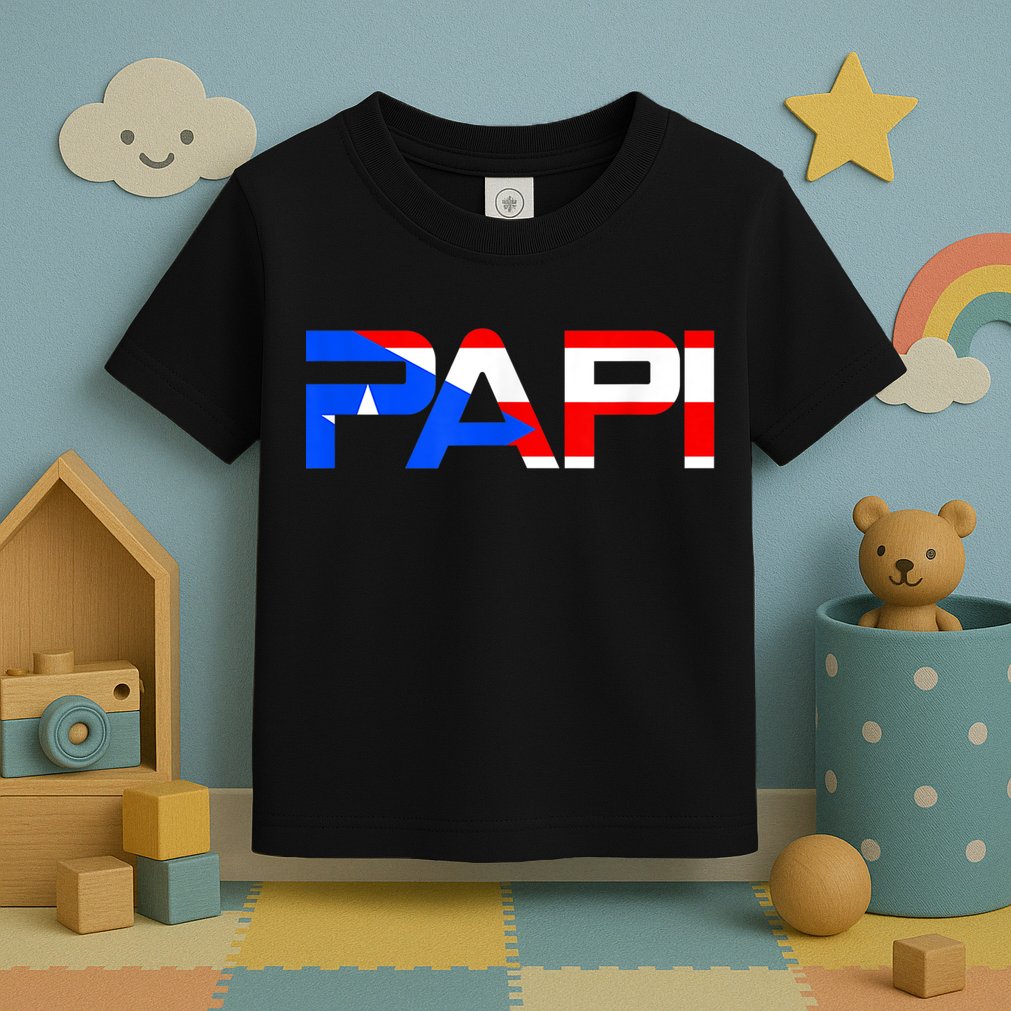 Papi Puerto Rico Flag Toddler T-Shirt