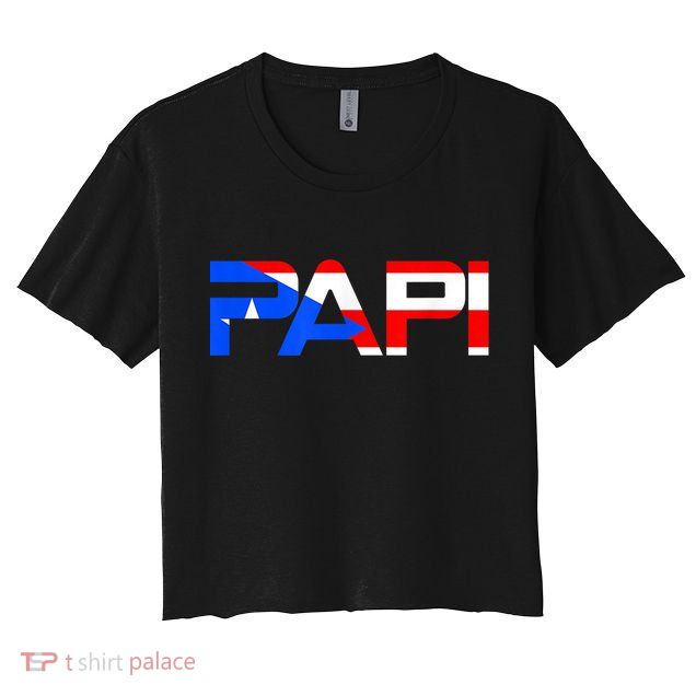 Papi Puerto Rico Flag Crop Top
