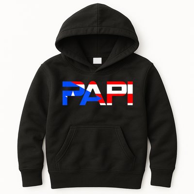 Papi Puerto Rico Flag Kids Hoodie