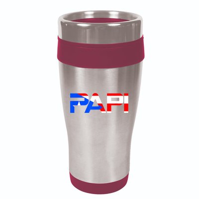 Papi Puerto Rico Flag 16oz Travel Tumbler