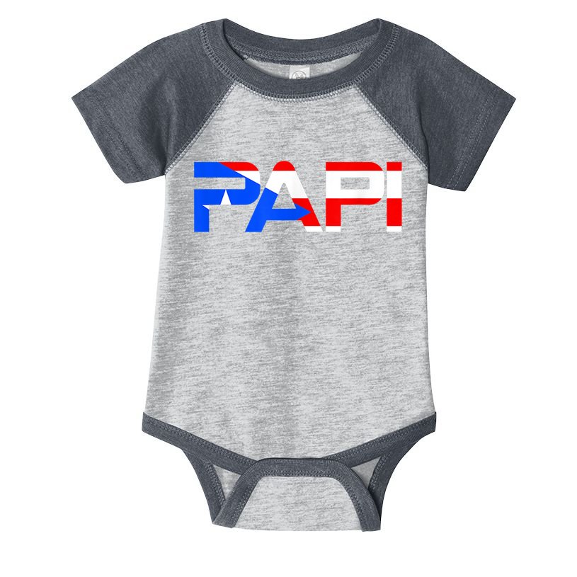 Papi Puerto Rico Flag Infant Baby Jersey Bodysuit