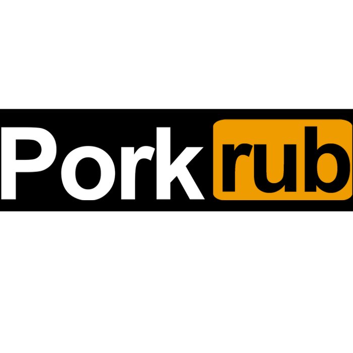 Porkrub, Pork Rub Funny BBQ Smoker & Barbecue Grilling Bumper Sticker