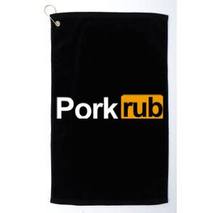 Porkrub, Pork Rub Funny BBQ Smoker & Barbecue Grilling Platinum Collection Golf Towel