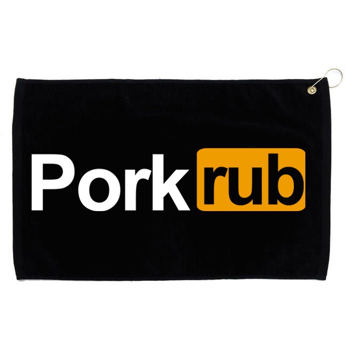 Porkrub, Pork Rub Funny BBQ Smoker & Barbecue Grilling Grommeted Golf Towel