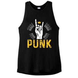 Punk Punk Rock Music Rocker Punker Ladies PosiCharge Tri-Blend Wicking Tank