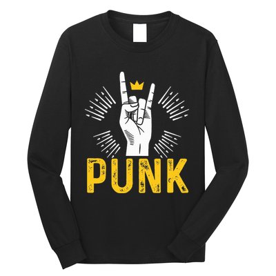 Punk Punk Rock Music Rocker Punker Long Sleeve Shirt