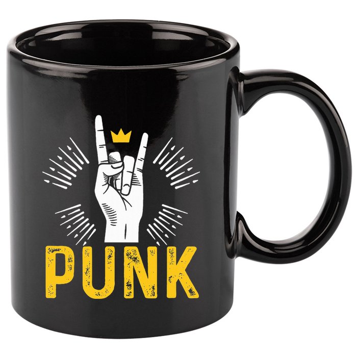 Punk Punk Rock Music Rocker Punker 11oz C Handle Ceramic Mug