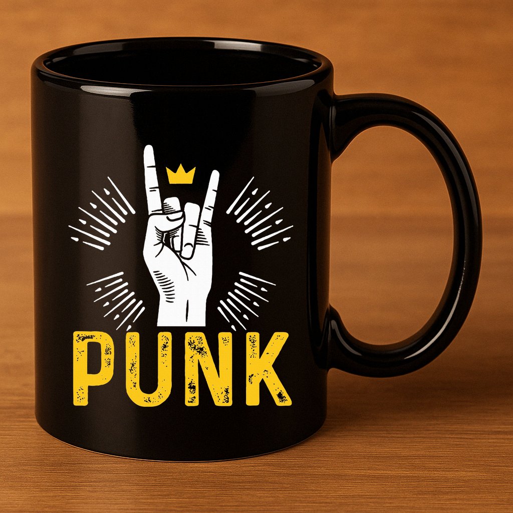 Punk Punk Rock Music Rocker Punker 11oz C Handle Ceramic Mug