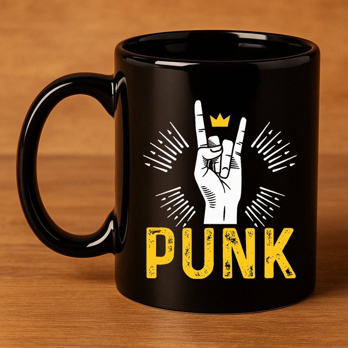 Punk Punk Rock Music Rocker Punker 11oz C Handle Ceramic Mug