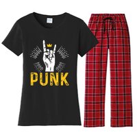 Punk Punk Rock Music Rocker Punker Women's Flannel Pajama Set