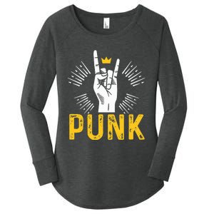 Punk Punk Rock Music Rocker Punker Women's Perfect Tri Tunic Long Sleeve Shirt