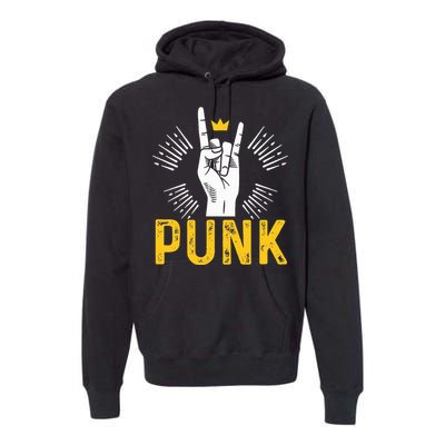 Punk Punk Rock Music Rocker Punker Premium Hoodie