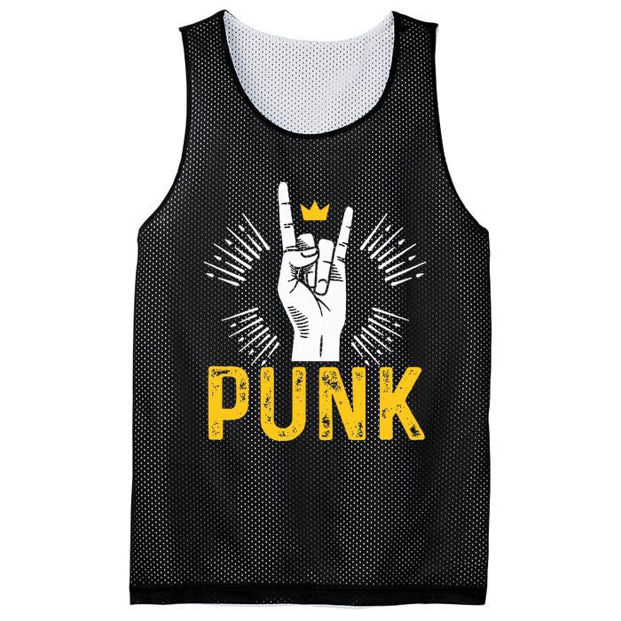 Punk Punk Rock Music Rocker Punker Mesh Reversible Basketball Jersey Tank