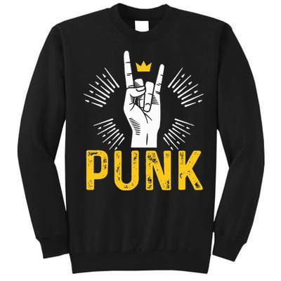 Punk Punk Rock Music Rocker Punker Tall Sweatshirt