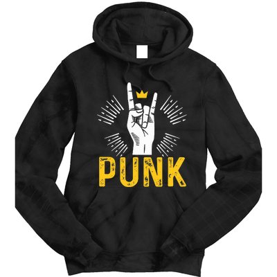 Punk Punk Rock Music Rocker Punker Tie Dye Hoodie