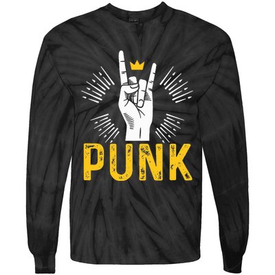 Punk Punk Rock Music Rocker Punker Tie-Dye Long Sleeve Shirt