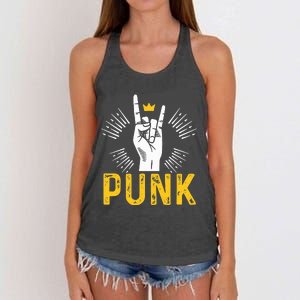 Punk Punk Rock Music Rocker Punker Women's Knotted Racerback Tank