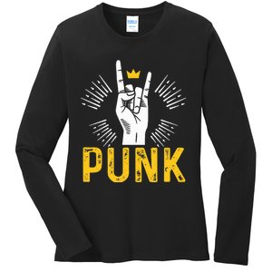 Punk Punk Rock Music Rocker Punker Ladies Long Sleeve Shirt