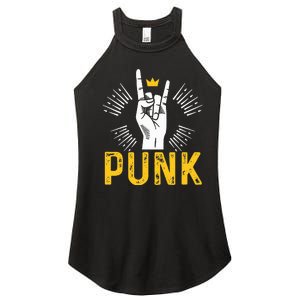 Punk Punk Rock Music Rocker Punker Women's Perfect Tri Rocker Tank