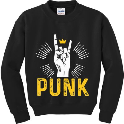Punk Punk Rock Music Rocker Punker Kids Sweatshirt
