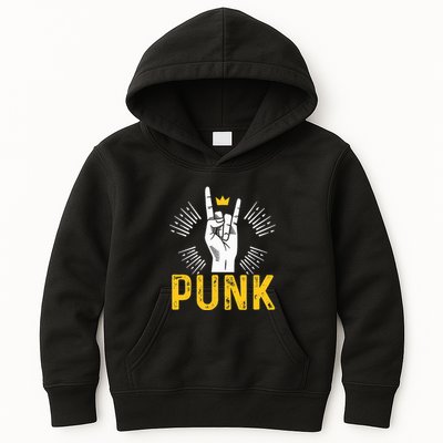 Punk Punk Rock Music Rocker Punker Kids Hoodie