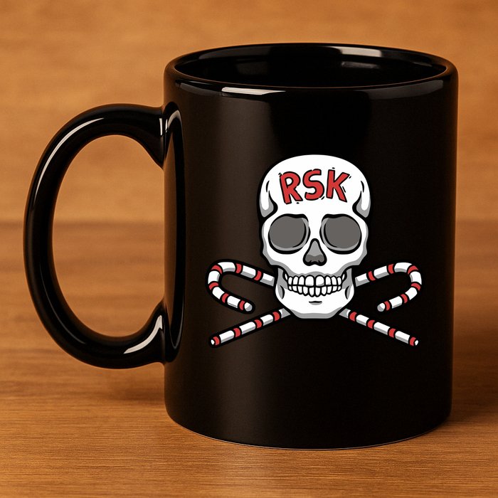 Pka Podcast Real Sweet Skull 11oz C Handle Ceramic Mug