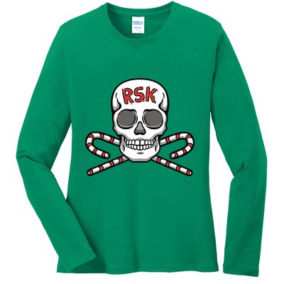 Pka Podcast Real Sweet Skull Ladies Long Sleeve Shirt