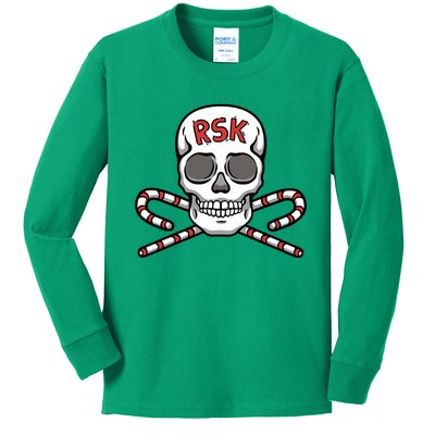 Pka Podcast Real Sweet Skull Kids Long Sleeve Shirt