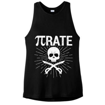 Pirate Pi Rate Pi Day Math Pirates Mathematician Nerd Geek Ladies PosiCharge Tri-Blend Wicking Tank