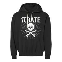 Pirate Pi Rate Pi Day Math Pirates Mathematician Nerd Geek Garment-Dyed Fleece Hoodie