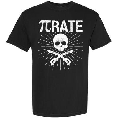 Pirate Pi Rate Pi Day Math Pirates Mathematician Nerd Geek Garment-Dyed Heavyweight T-Shirt