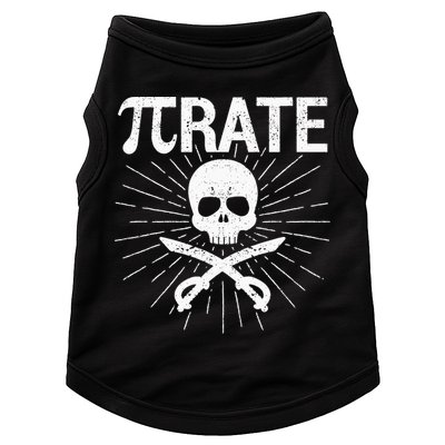 Pirate Pi Rate Pi Day Math Pirates Mathematician Nerd Geek Doggie Tank
