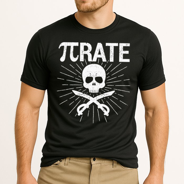 Pirate Pi Rate Pi Day Math Pirates Mathematician Nerd Geek Performance Shirt