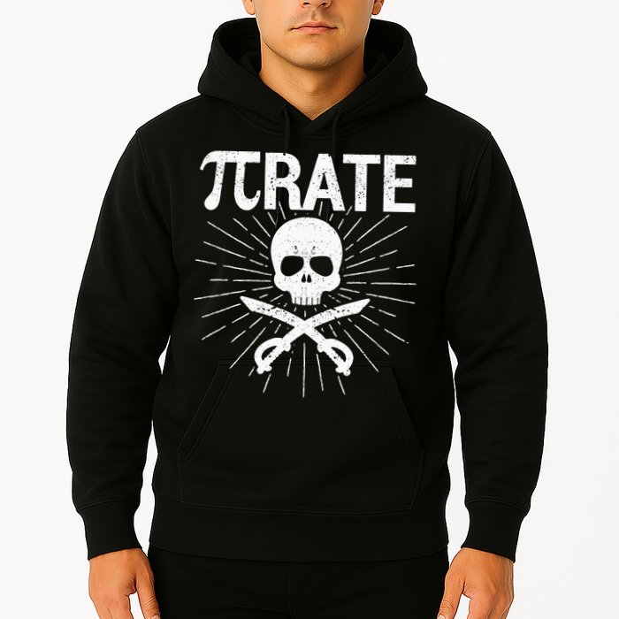 Pirate Pi Rate Pi Day Math Pirates Mathematician Nerd Geek Hoodie