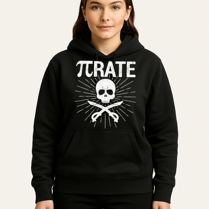Pirate Pi Rate Pi Day Math Pirates Mathematician Nerd Geek Hoodie