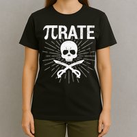 Pirate Pi Rate Pi Day Math Pirates Mathematician Nerd Geek T-Shirt