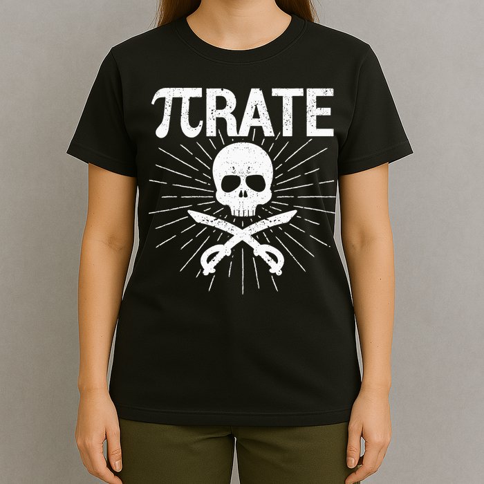 Pirate Pi Rate Pi Day Math Pirates Mathematician Nerd Geek T-Shirt