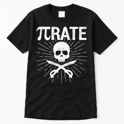 Pirate Pi Rate Pi Day Math Pirates Mathematician Nerd Geek Tall T-Shirt
