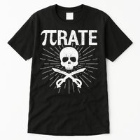 Pirate Pi Rate Pi Day Math Pirates Mathematician Nerd Geek Tall T-Shirt