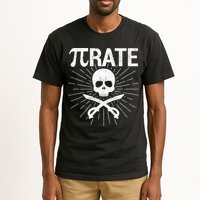Pirate Pi Rate Pi Day Math Pirates Mathematician Nerd Geek Tall T-Shirt