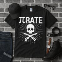 Pirate Pi Rate Pi Day Math Pirates Mathematician Nerd Geek Tall T-Shirt
