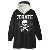 Pirate Pi Rate Pi Day Math Pirates Mathematician Nerd Geek Hooded Wearable Blanket