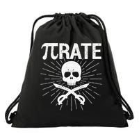 Pirate Pi Rate Pi Day Math Pirates Mathematician Nerd Geek Drawstring Bag