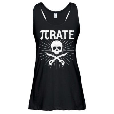 Pirate Pi Rate Pi Day Math Pirates Mathematician Nerd Geek Ladies Essential Flowy Tank